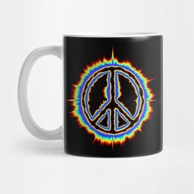 Psychedelic Peace sign by DrewskiDesignz